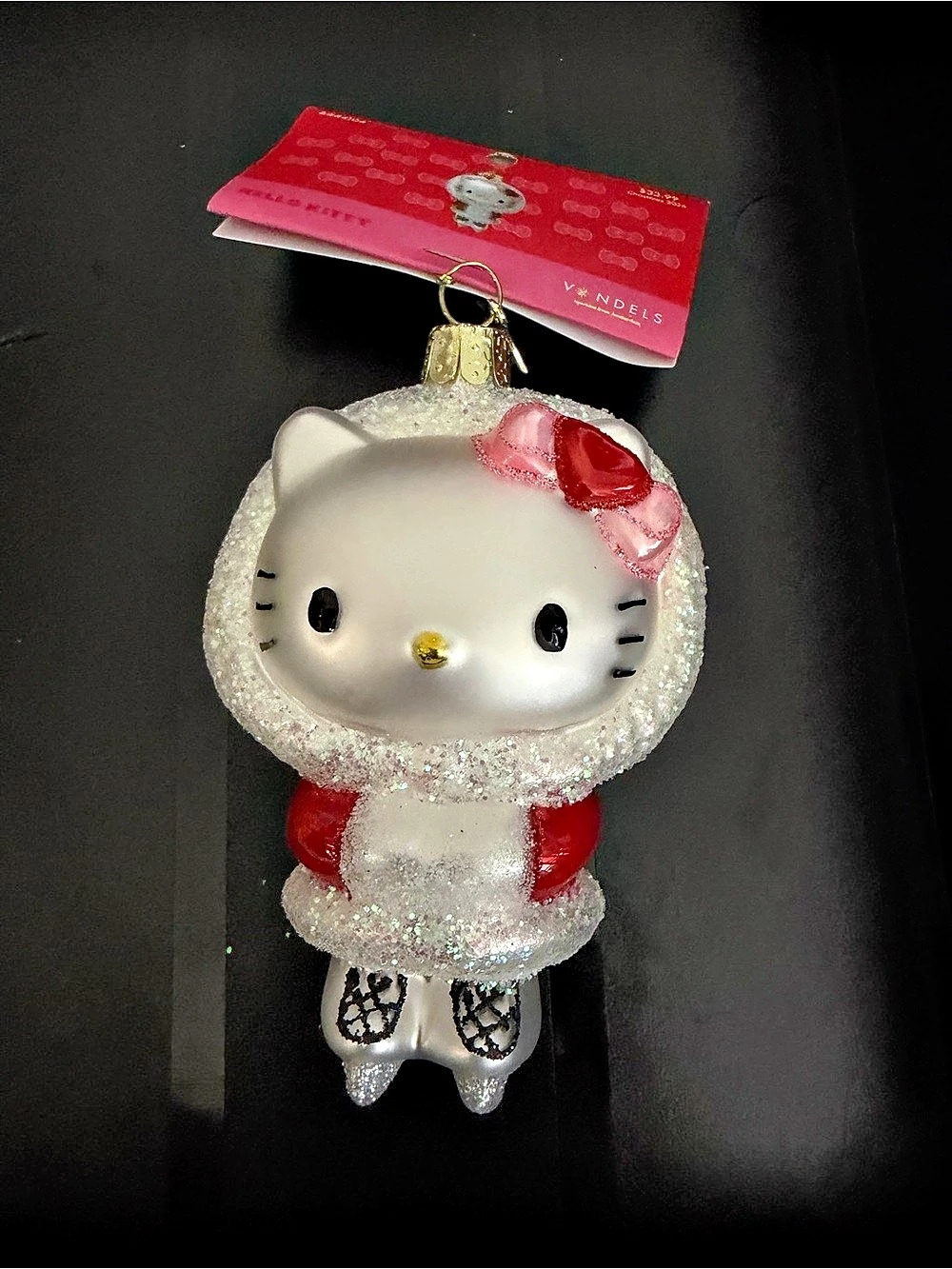 Hello Kitty ornament Glitter Holiday NWT
